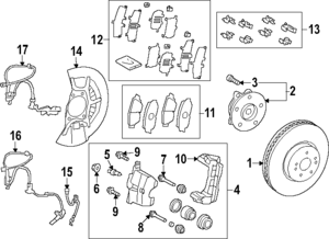 New | Highlander | Wheel Hub Mount Bolt | 2020-2022 | Toyota