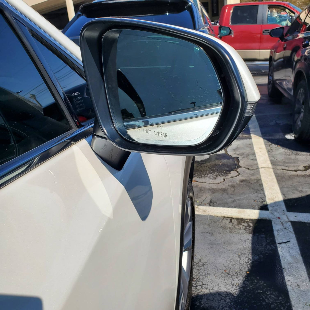 New | 2018-2021 NX200t | Eminent White Pearl | Passenger | Lexus | Side View Mirror | With Blindspot | NX 200t