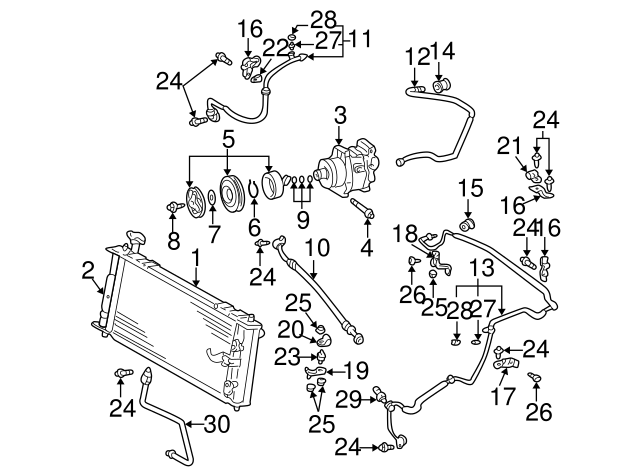 New | 4Runner | AC Liquid Line Screw| 2010-2022 | Toyota