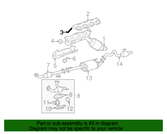 New | Tundra | Exhaust Manifold Stud | 2000-2006 | Toyota