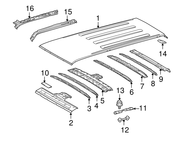 New | RAV4 | Roof Bolt with Washer | 2006-2018 | Toyota