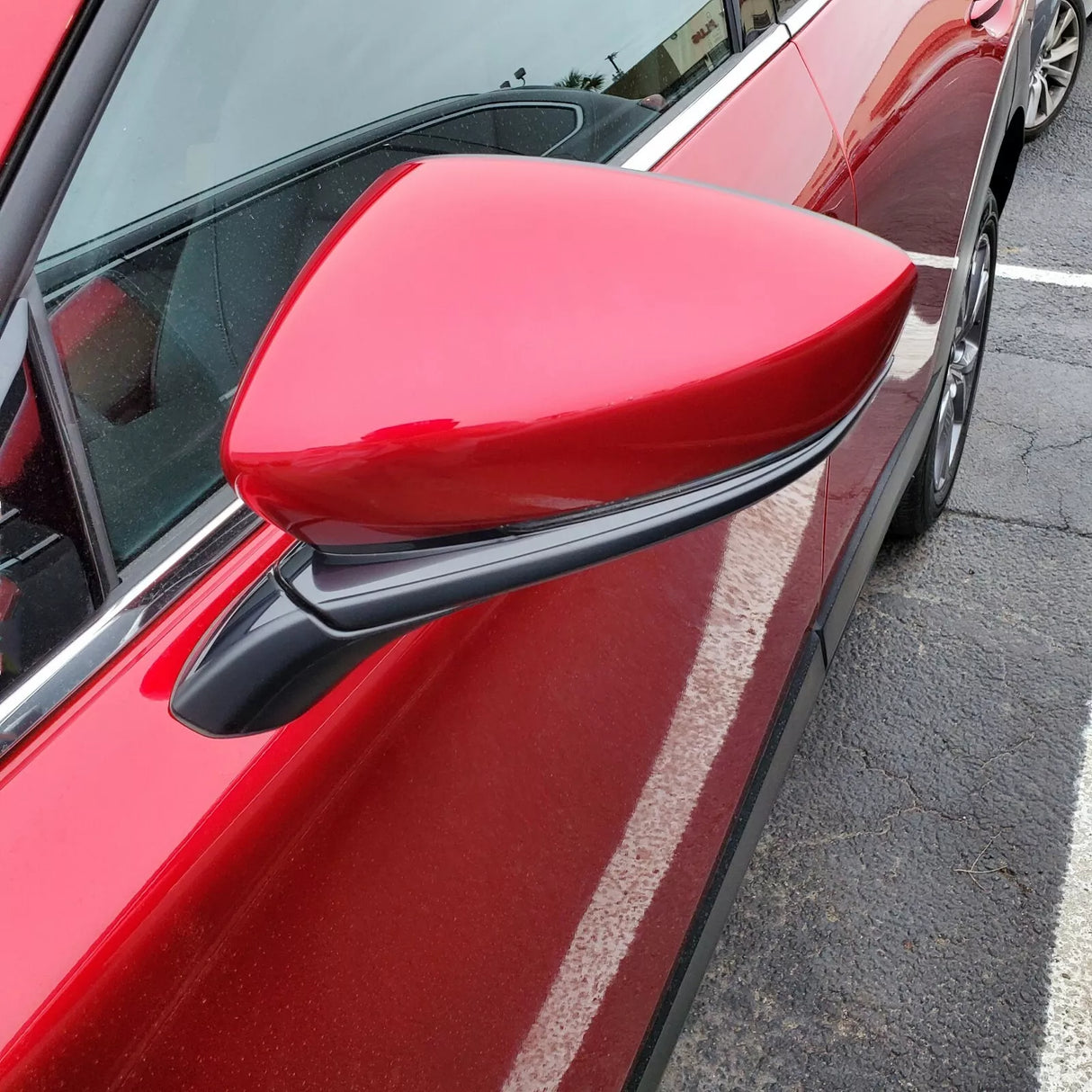 New | 2019-2022 Mazda 3 | Red | Blinker/Blindspot | Driver | Mazda | Side View Mirror