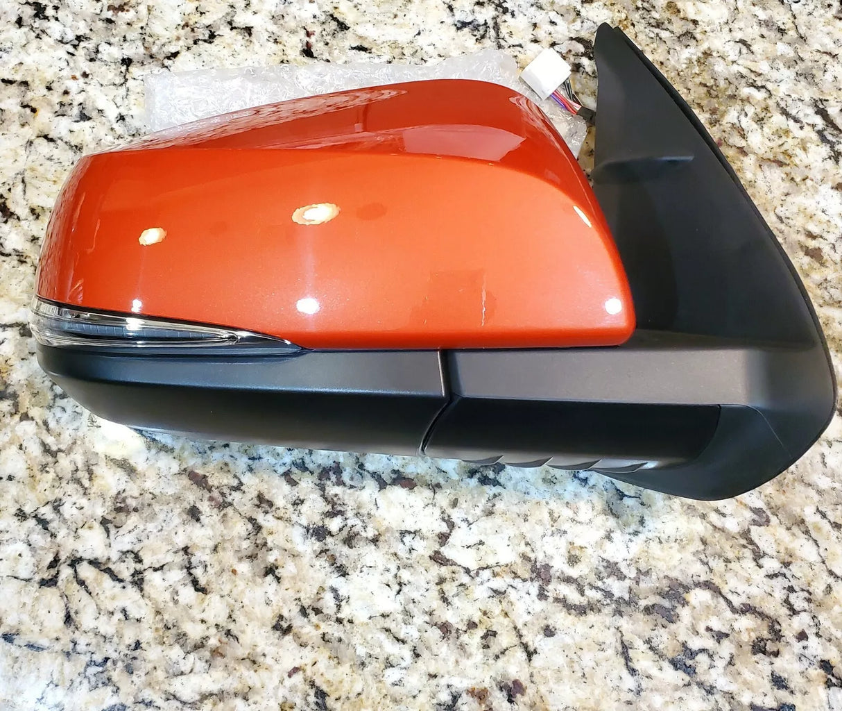 New | 2016-2022 Tacoma | Inferno Orange | Passenger | Toyota | Side View Mirror | W/Blinker
