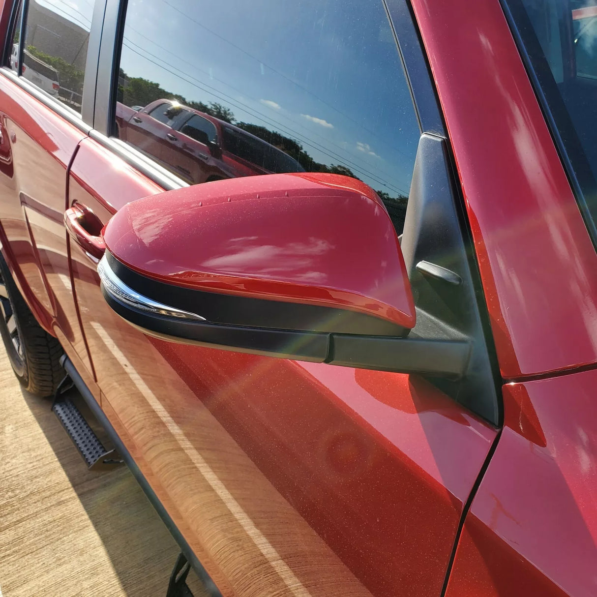New | 2023-2024 4Runner | BLINDSPOT | Barcelona Red | Passenger | Toyota | Side View Mirror