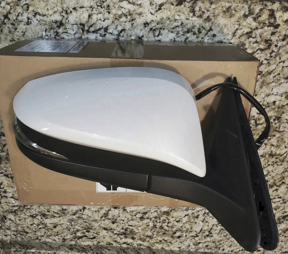 New | 2023-2024 4Runner | BLINDSPOT | Blizzard White Pearl | Passenger | Toyota | Side View Mirror