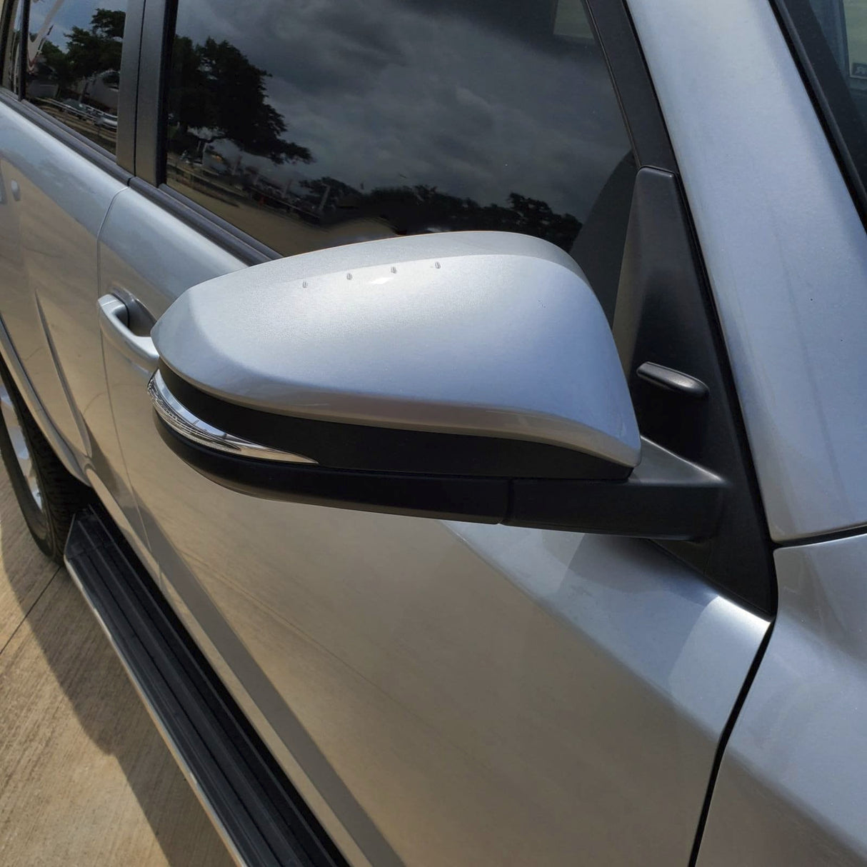 New | 2023-2024 4Runner | BLINDSPOT | Silver | Passenger | Toyota | Side View Mirror