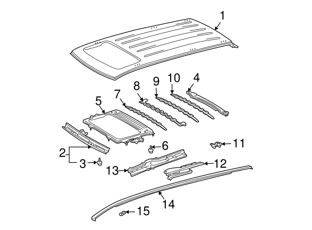 New | Tercel | Sliding Door Track Bolt | 1995-1999 | Toyota