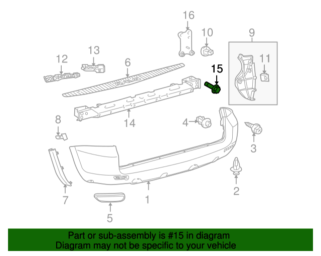 New | OE# 90119A0318 | Toyota | Bolt/Screw | 1994-2022 | 9011908963 | 90119 08963