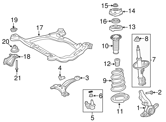 New | Highlander | Suspension Crossmember Bolt | 2014-2022 | Toyota