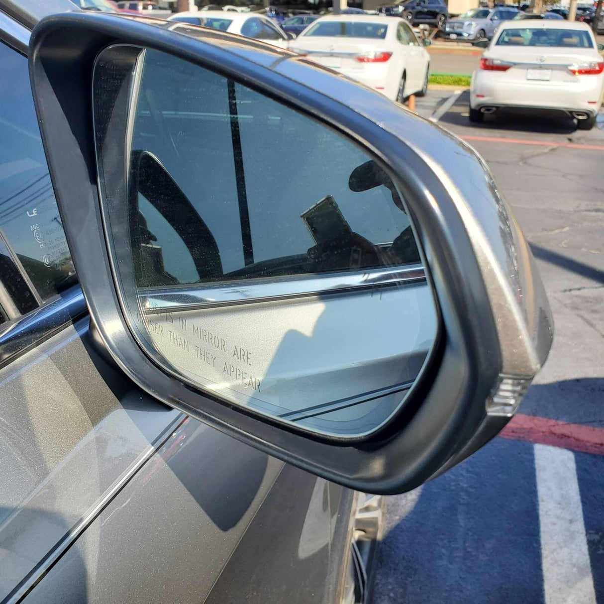 New | 2015-2017 NX300 | Atomic Silver | Passenger | Lexus | Side View Mirror | With Blindspot | Nx 300