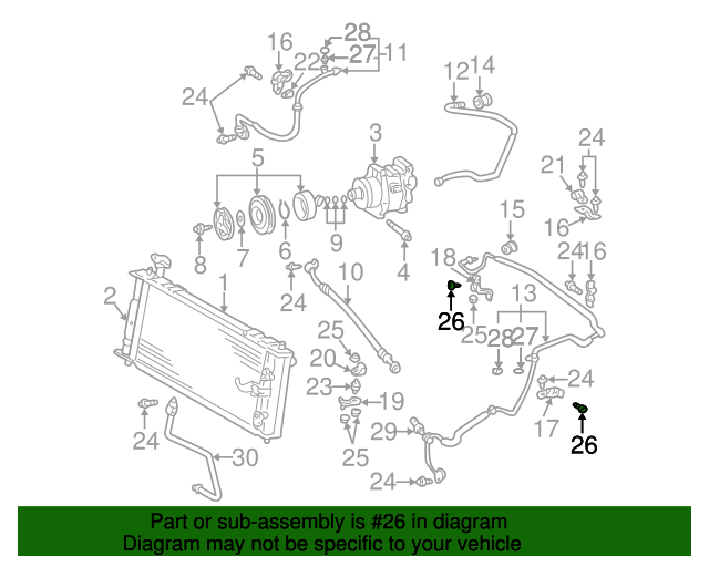 New | 4Runner | AC Liquid Line Screw| 2010-2022 | Toyota