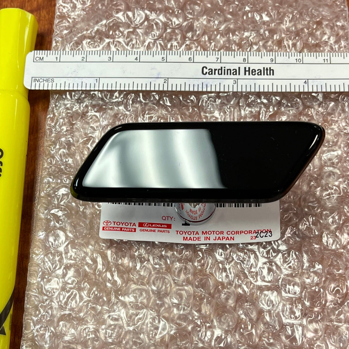 2015-2021 Land Cruiser | Ónix negro | Cubierta de tapa de parachoques delantero OEM | toyota