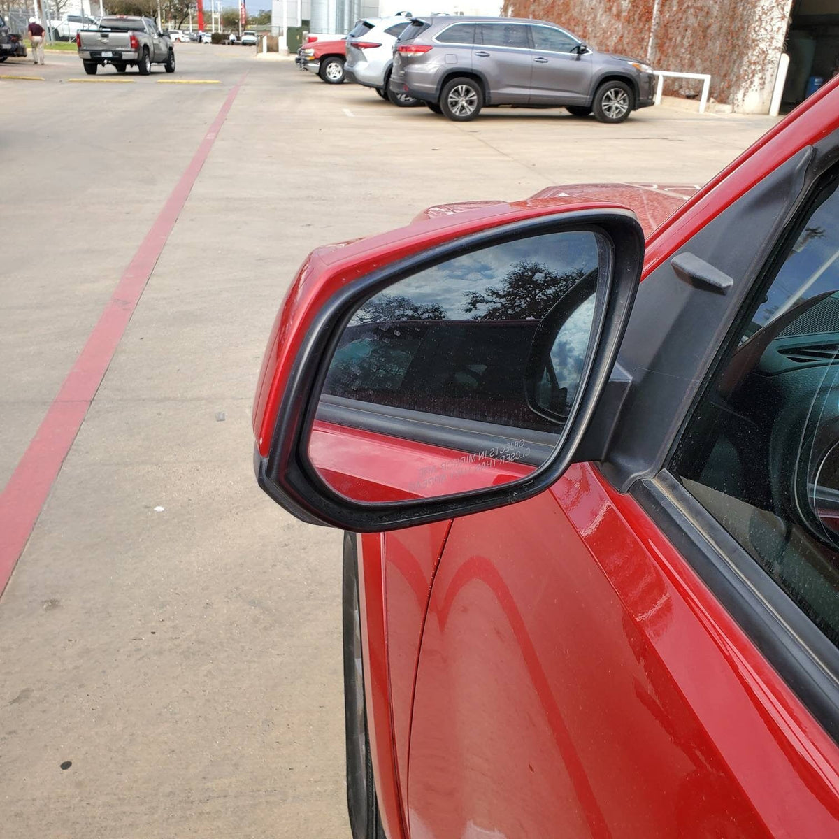 New | 2023 Tacoma | Barcelona Red | Driver | Toyota | Side View Mirror | No Blinker