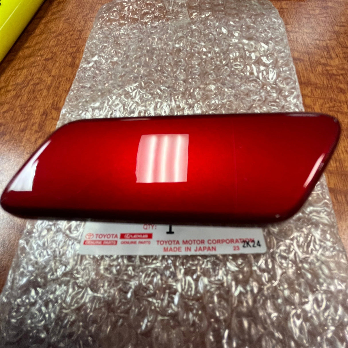 2015-2021 Land Cruiser | Perla roja oscura | Cubierta de tapa de parachoques delantero OEM | toyota