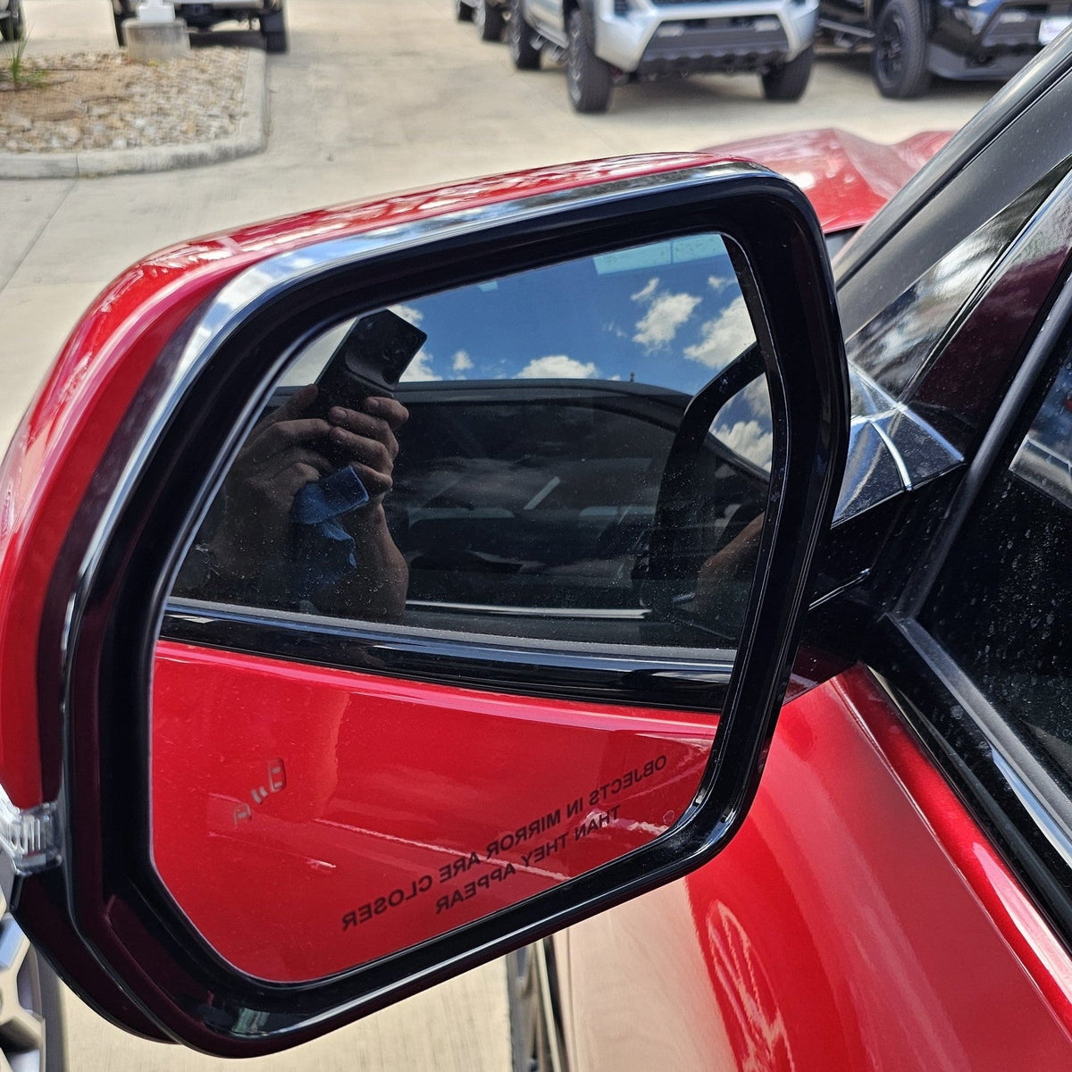 New | 2022-2026 Tundra | Supersonic Red | Driver | Toyota | Side View Mirror | With Blinker