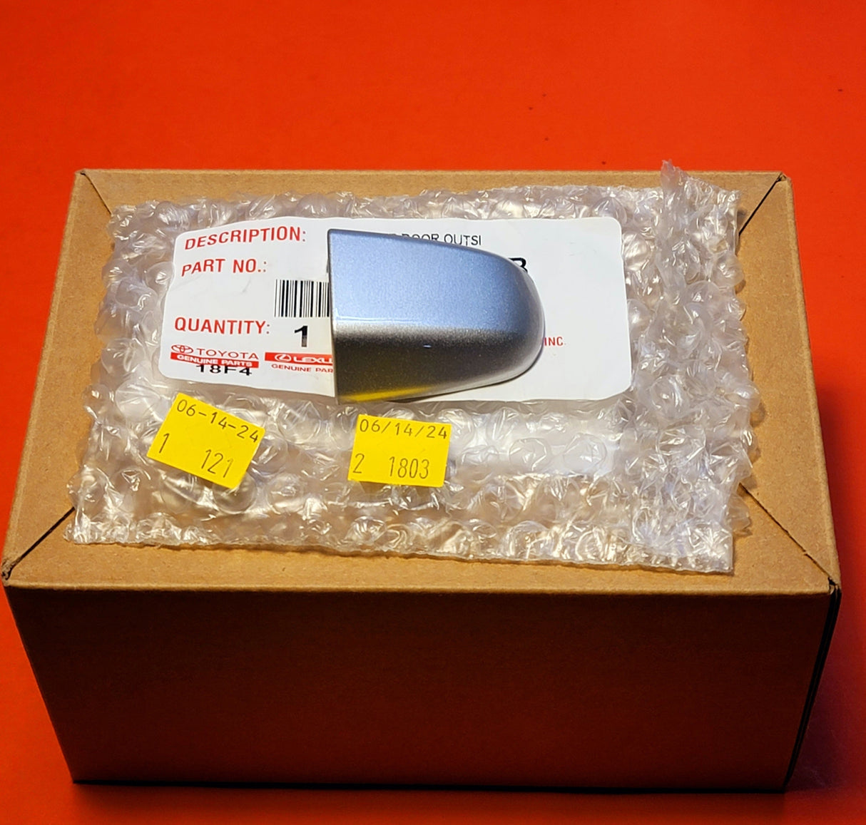 New | Camry | Door Handle Cap | 2012-2015 | Silver Metallic | OEM | Toyota.