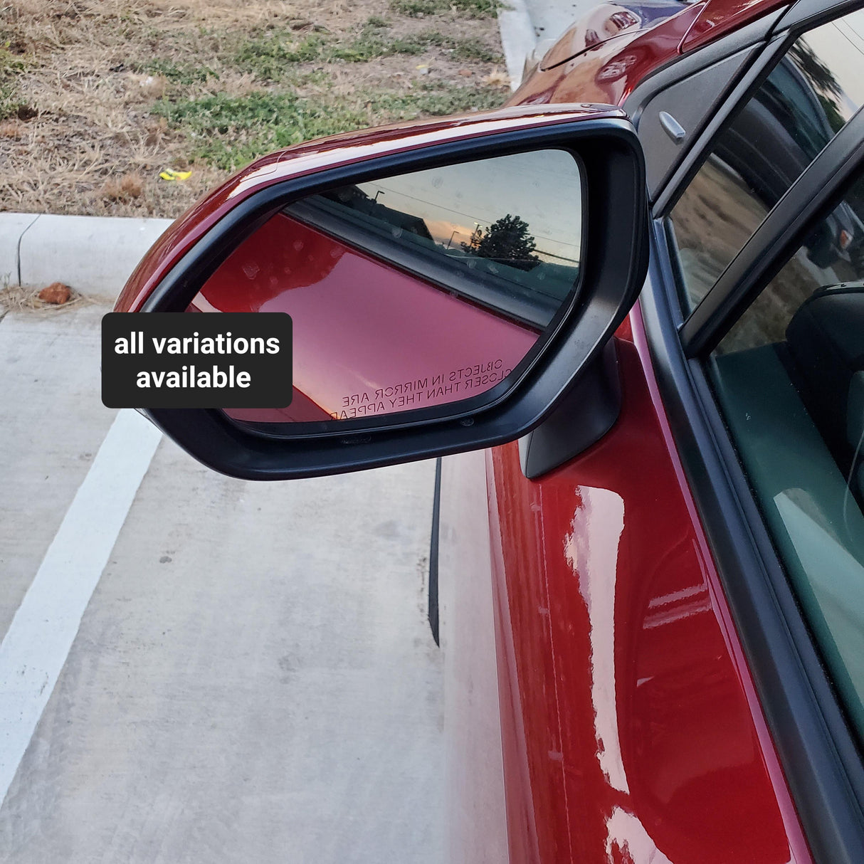 NUEVO | Corola 2019-2022 | Barcelona Rojo Metálico | Conductor | Espejo retrovisor | toyota