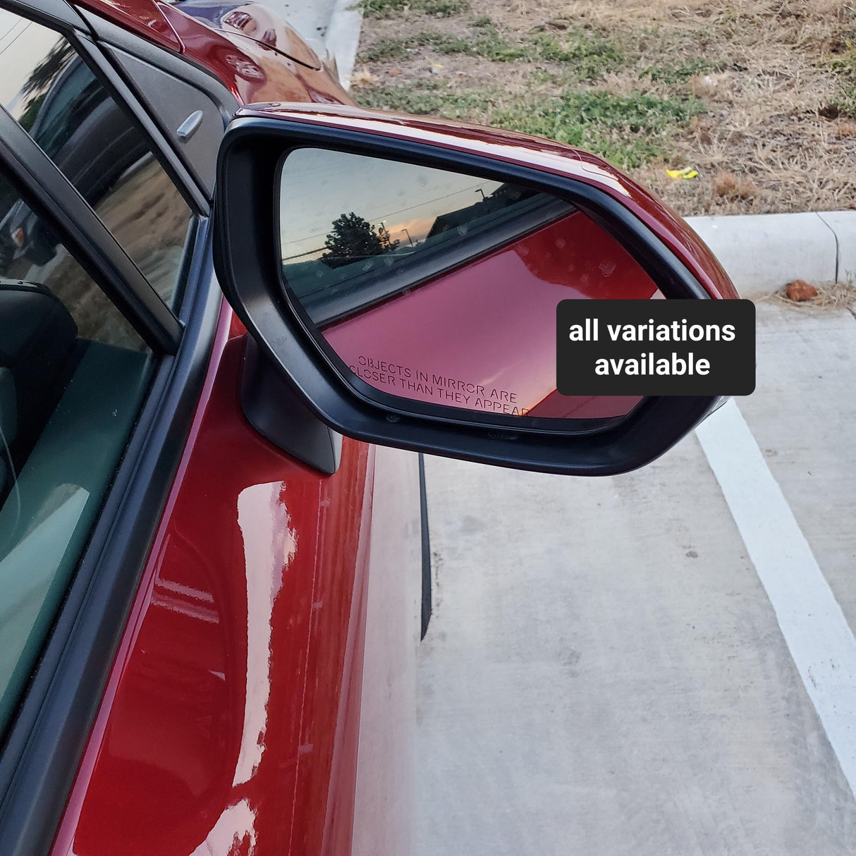 New | Corolla 2019-2022 | Barcelona Red Metallic | Passenger | Toyota | Side View Mirror