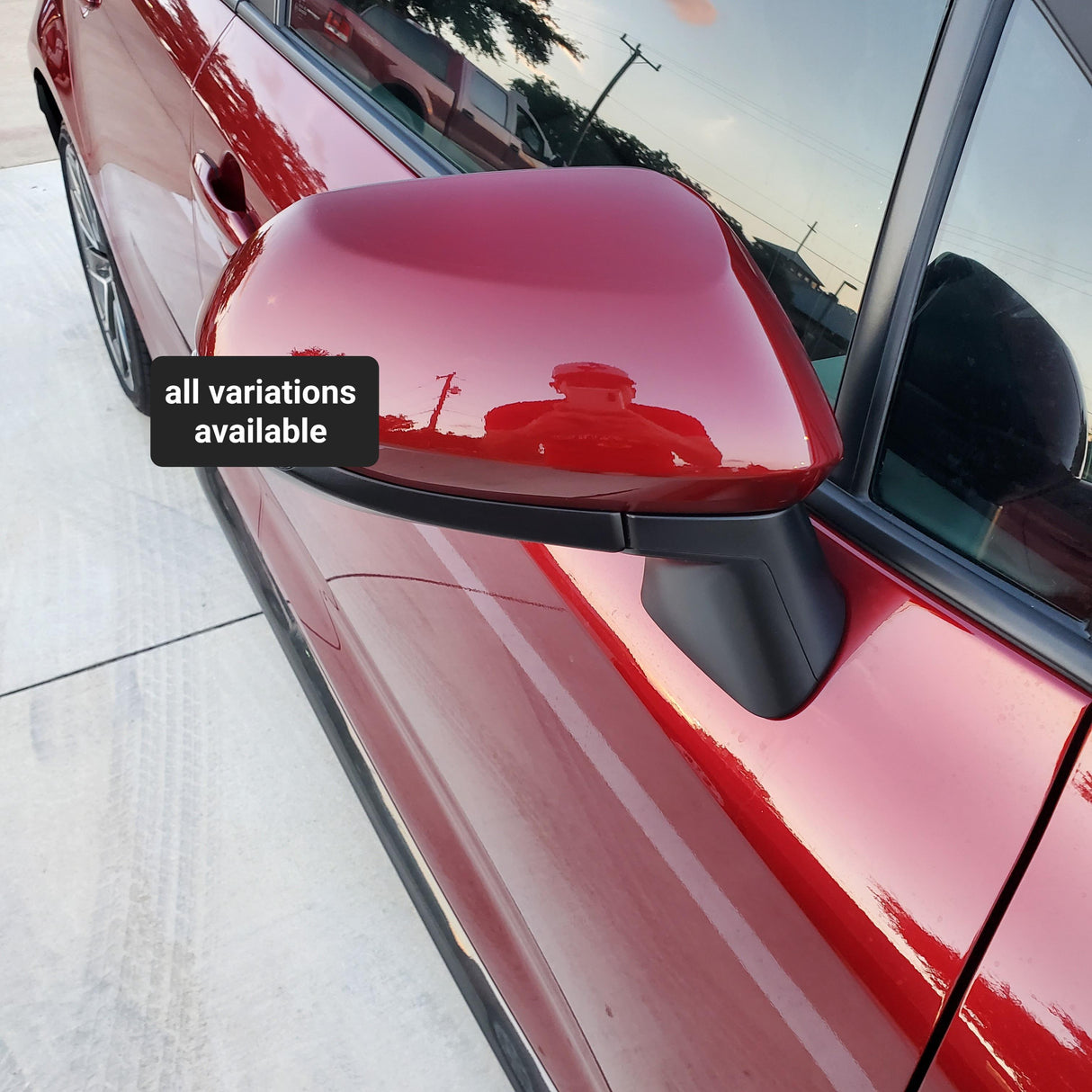 NEW | Corolla 2019-2022 | Barcelona Red Metallic | Passenger | Side View Mirror | For Toyota