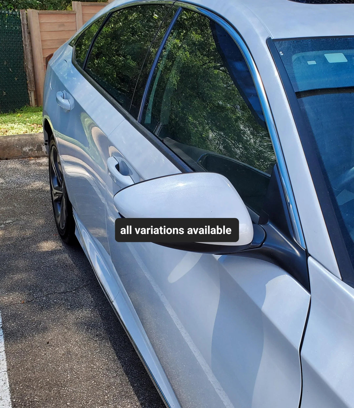 2018-2021 Accord | Platinum White | Passenger | Honda | White | Side View Mirror