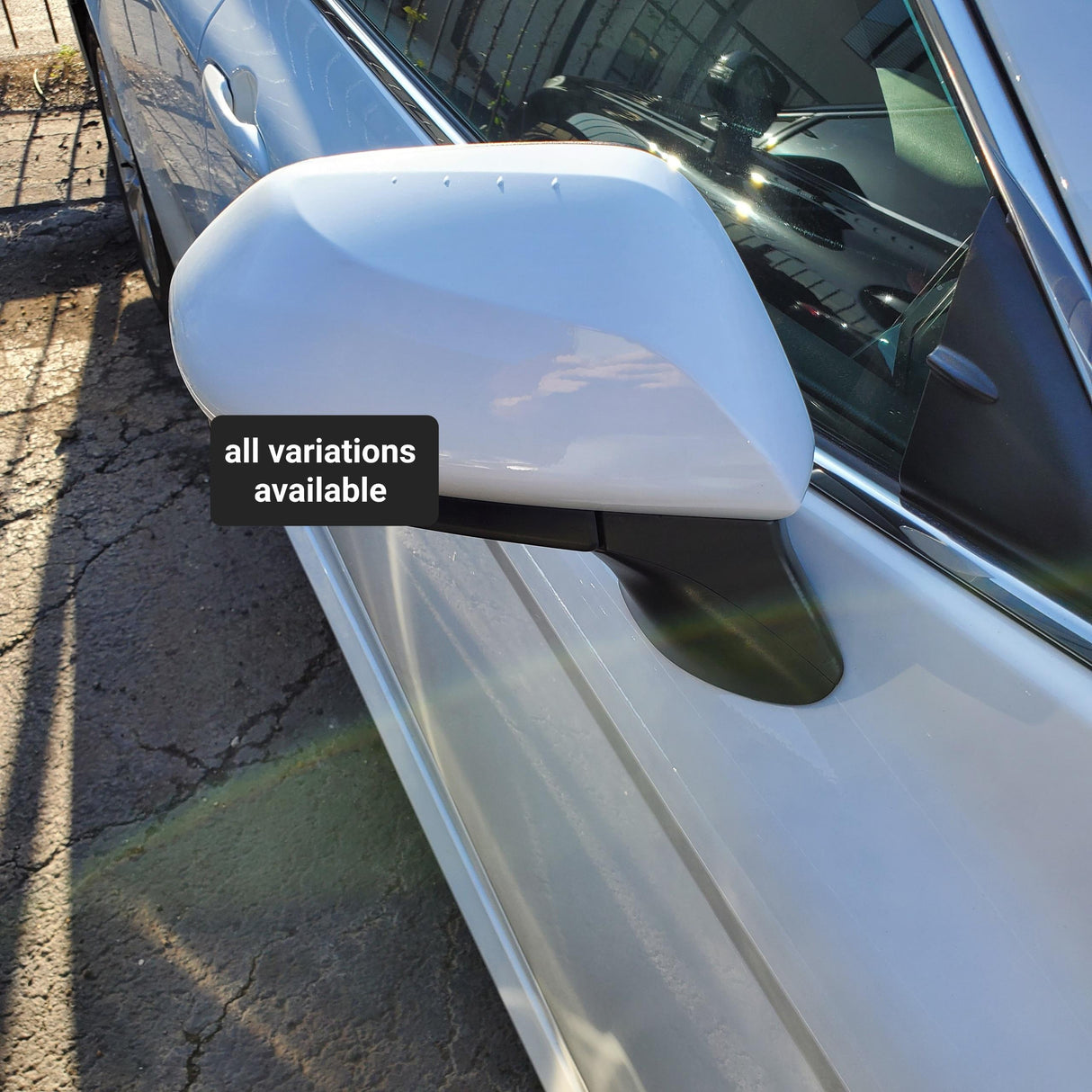 New | Camry 2018-2021 | Super White | Side View Mirror | Toyota | Passenger