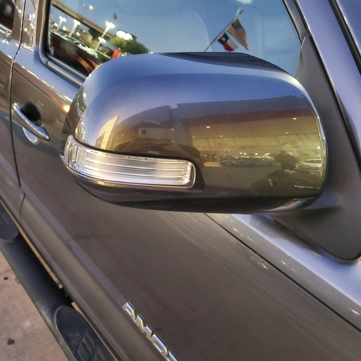 New side view mirror | For Toyota Tacoma 2012-2015 | Magnetic Gray/Grey Metallic | Passenger