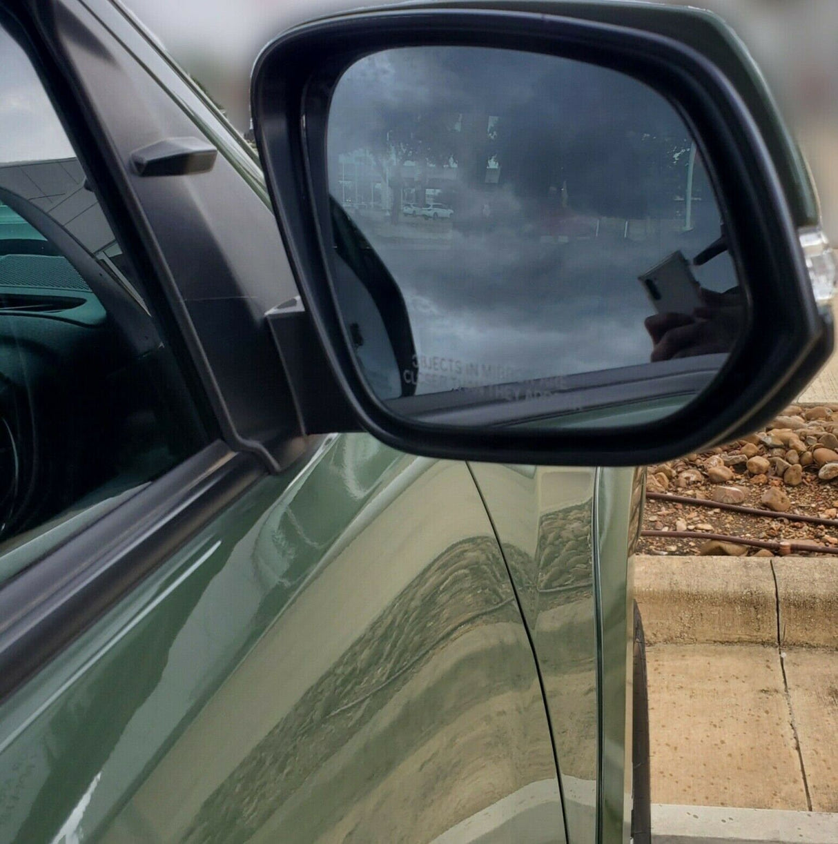 New | 2016-2022 Tacoma | Army Green | Passenger | Toyota | Side View Mirror | With Blinker