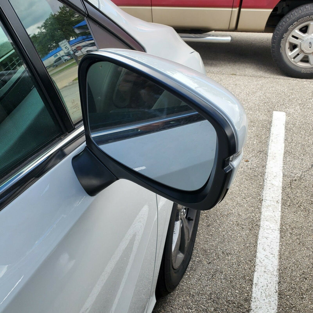 New | Odyssey 2018-2022 | Platinum White Pearl | Passenger | Honda | Side Mirror | No Blindspot