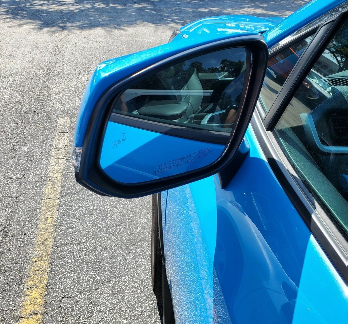 New | For Rav4 2019-2022 | Blue Flame | Side View Mirror | Driver | Toyota | Blindspot