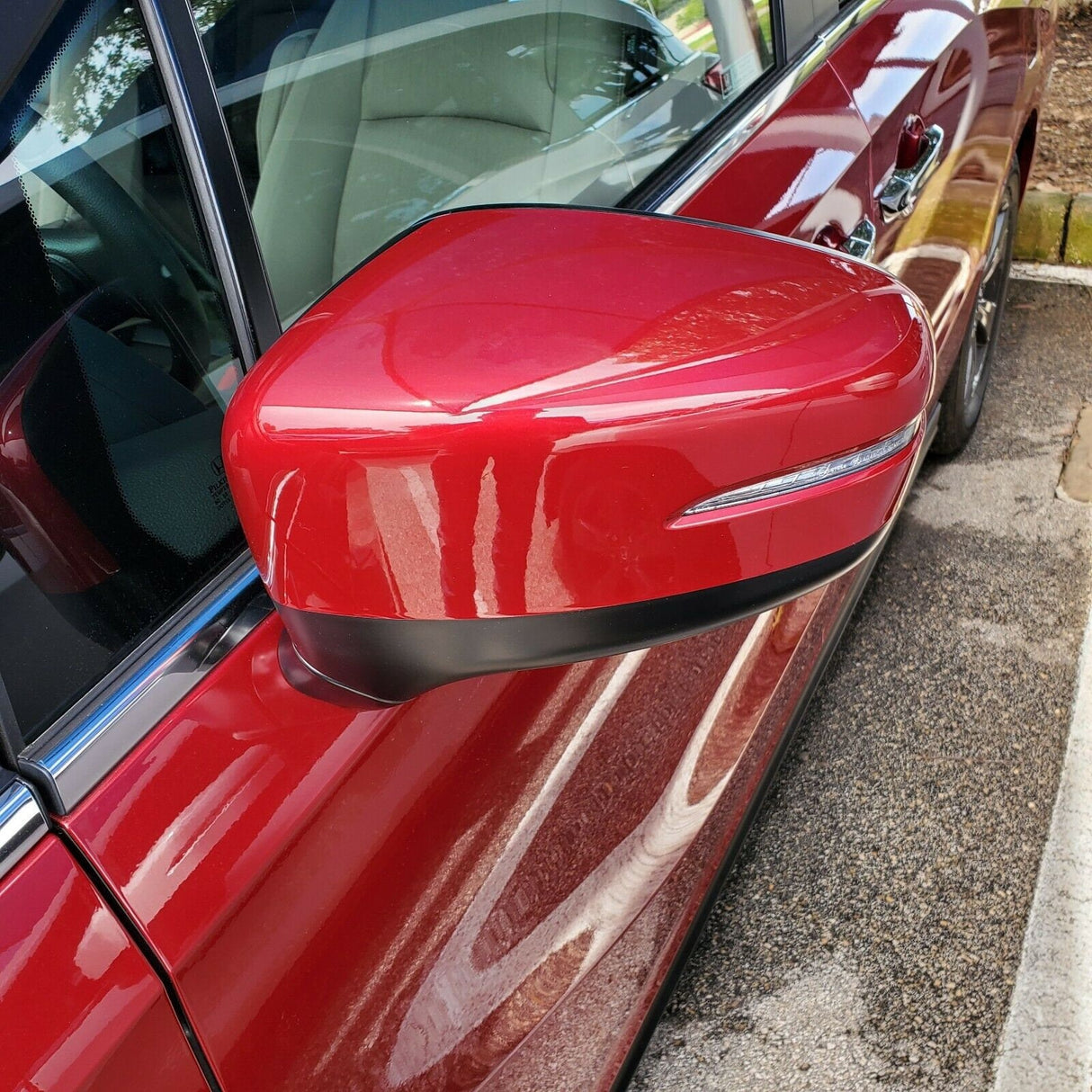 New | For Odyssey 2018-2022 | Radiant Red | Driver | Honda | Side Mirror | No Blindspot