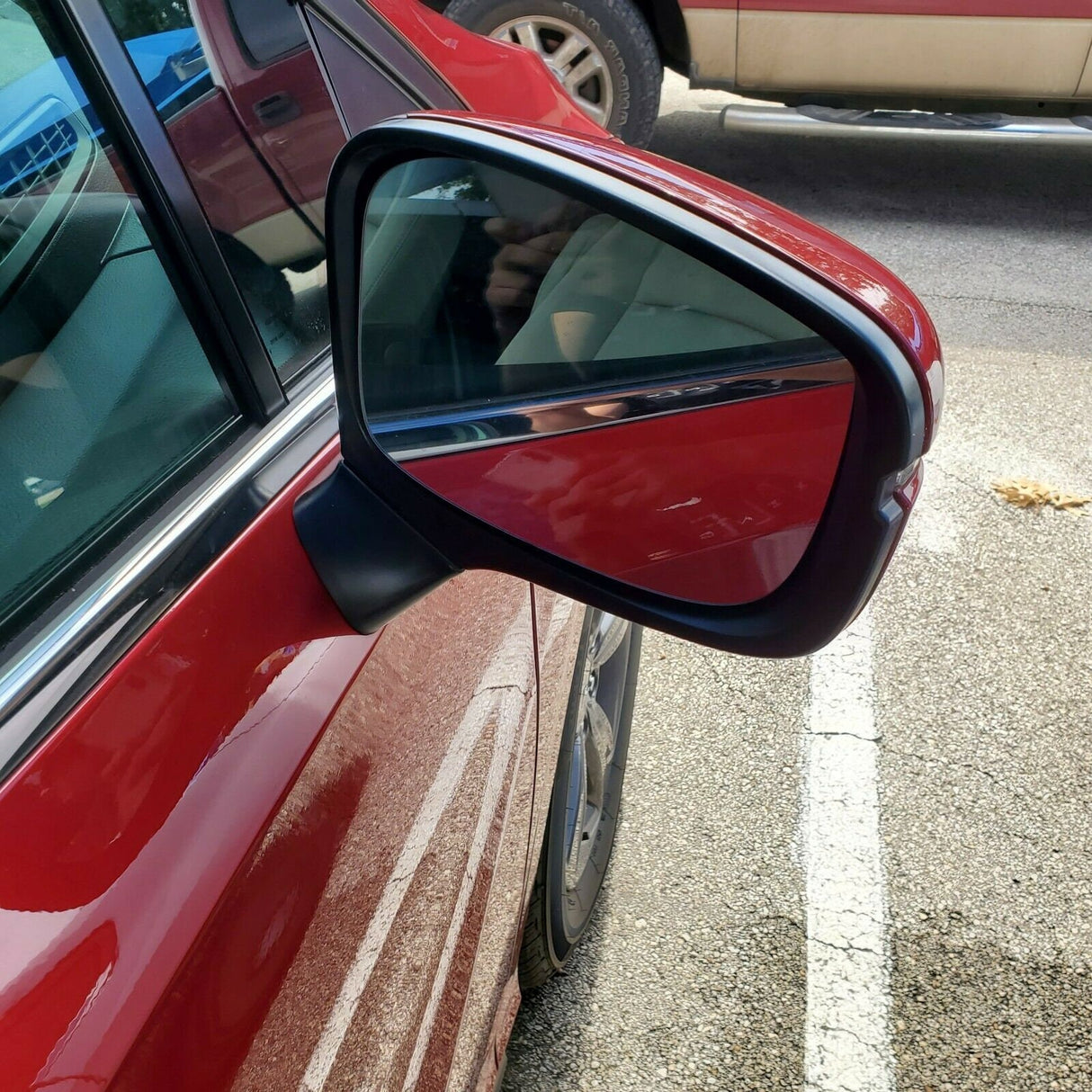 Nuevo espejo lateral | Para Honda Odisea 2018-2022 | Rojo radiante | Pasajero | Sin punto ciego