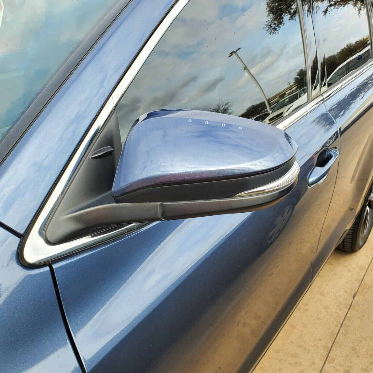 New | 2014-2020 Highlander | Shoreline Blue | Driver | Toyota | Side View Mirror
