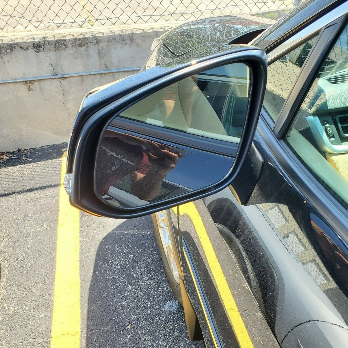 Nuevo espejo lateral | Para Toyota Rav4 2019-2022 | Punto ciego | Conductor | Medianoche negro