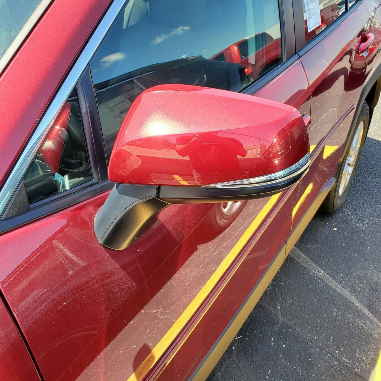 New | For Rav4 2019-2022 | Ruby Red Pearl | Toyota | Driver | Side Mirror | Blindspot