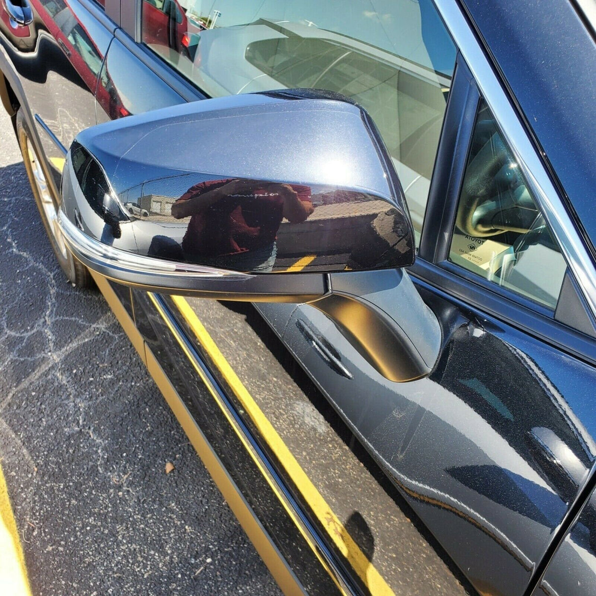 New | For Rav4 2019-2022 | Midnight Black | Passenger | Toyota Side Mirror | Blindspot