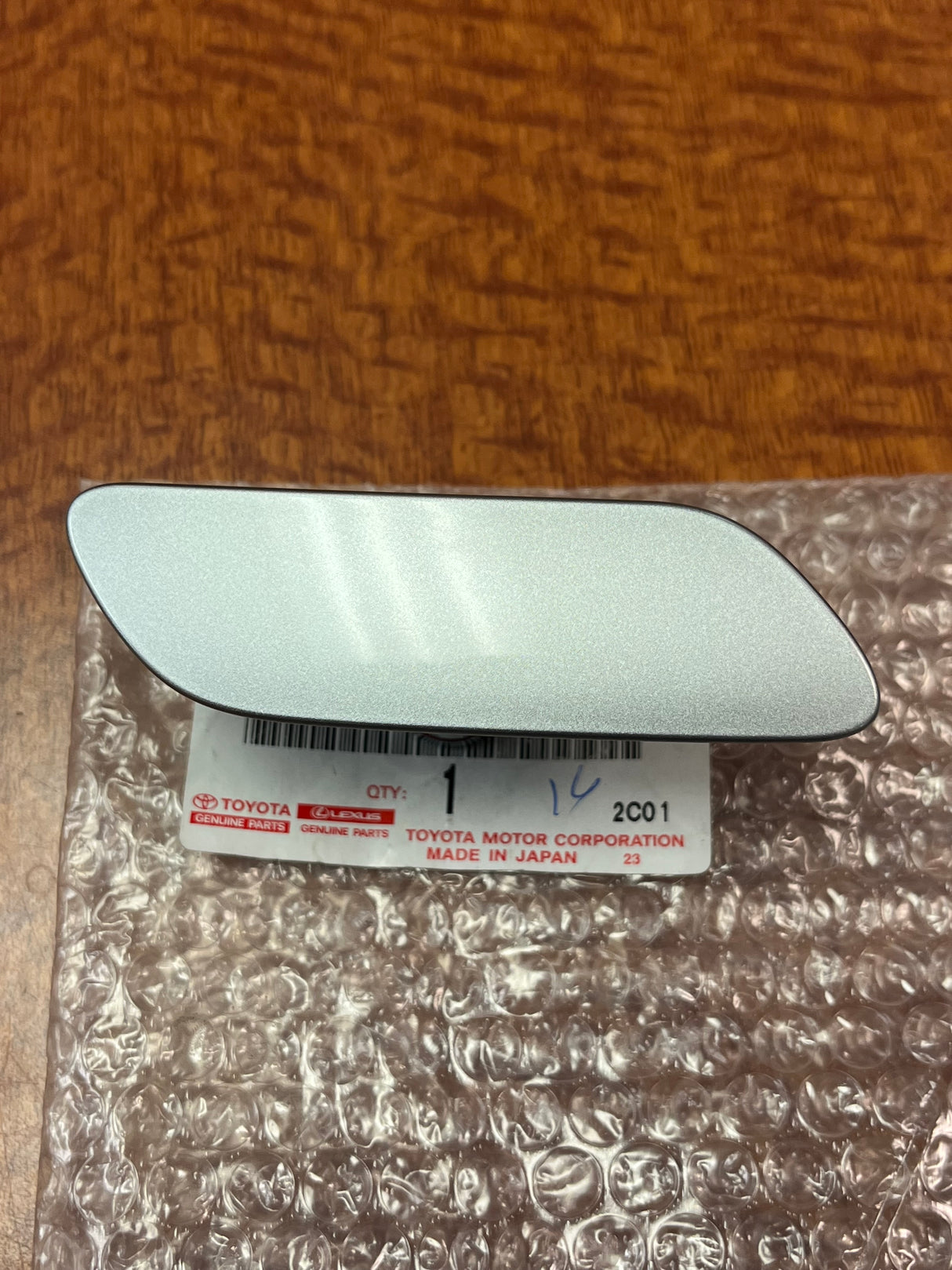 2016-2020 Rx350 y Rx450h | Plata Platino Metálico | Cubierta de tapa de parachoques delantero OEM | lexus