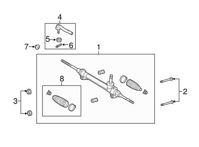 New | Camry | OEM | Steering Rack Bolt | 2002-2017 | Toyota