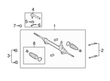 New | Camry | OEM | Steering Rack Bolt | 2002-2017 | Toyota