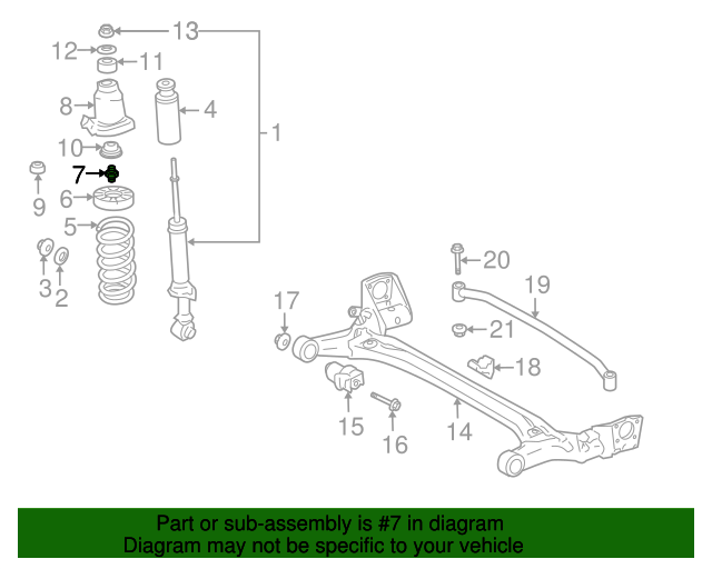 New | Camry  | Strut Brace Bolt| 1987-2001 | Toyota