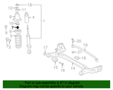 New | MR2 Spyder | Strut Insulator Bolt | 2002-2005 | Toyota
