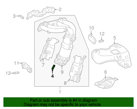 New | Corolla | Exhaust Manifold Bolt | 1982-1990 | Toyota