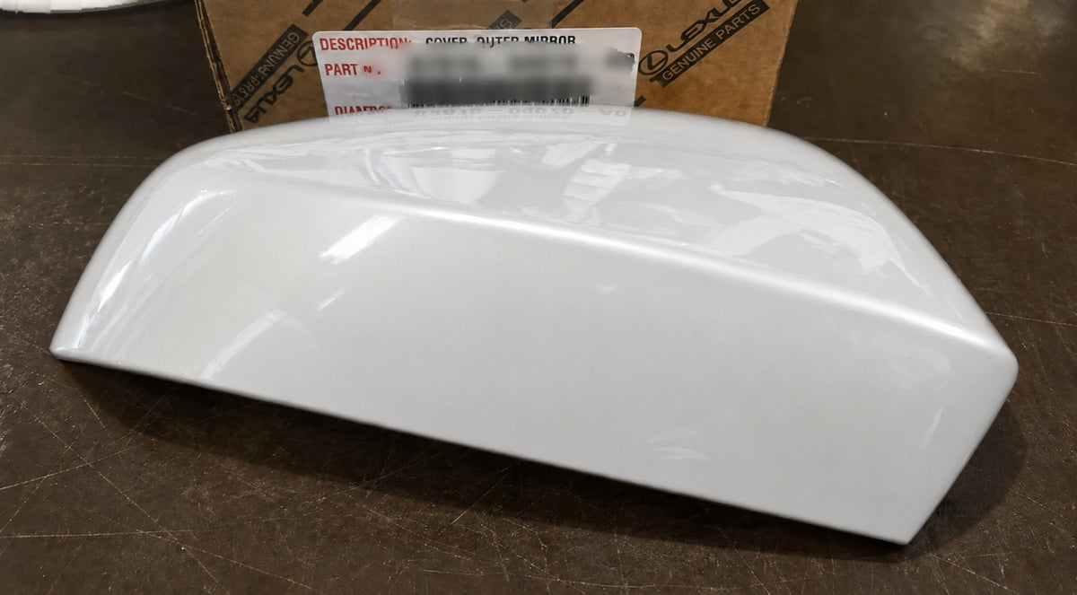 New | 2025-2026 4Runner | Wind Chill Pearl | Passenger | Toyota | Painted Mirror Cover