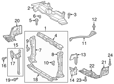 New | Corolla | Front Shield Bolt | 2003-2013 | Toyota