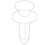 New | Highlander | Radiator Cover Clip | 2008-2019 | Toyota