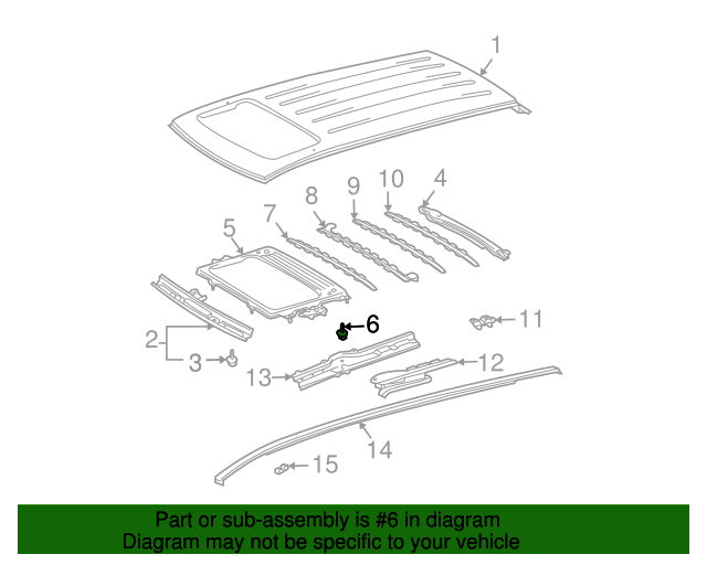 New | Matrix | Sliding Door Track Bolt | 2009-2014 | Toyota