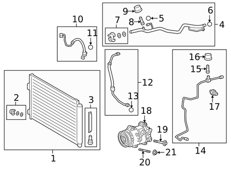 New | Camry  | A/C Compressor Mount Bolt| 1993-2017 | Toyota