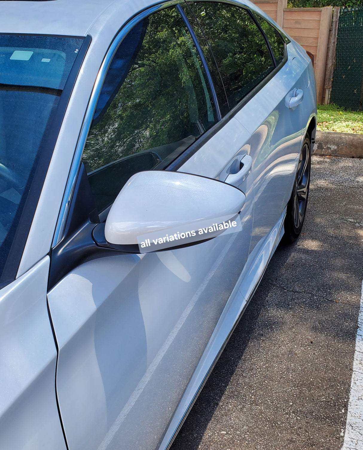 New | 2018-2021 Accord | Platinum White Pearl | Driver | Honda | Side View Mirror