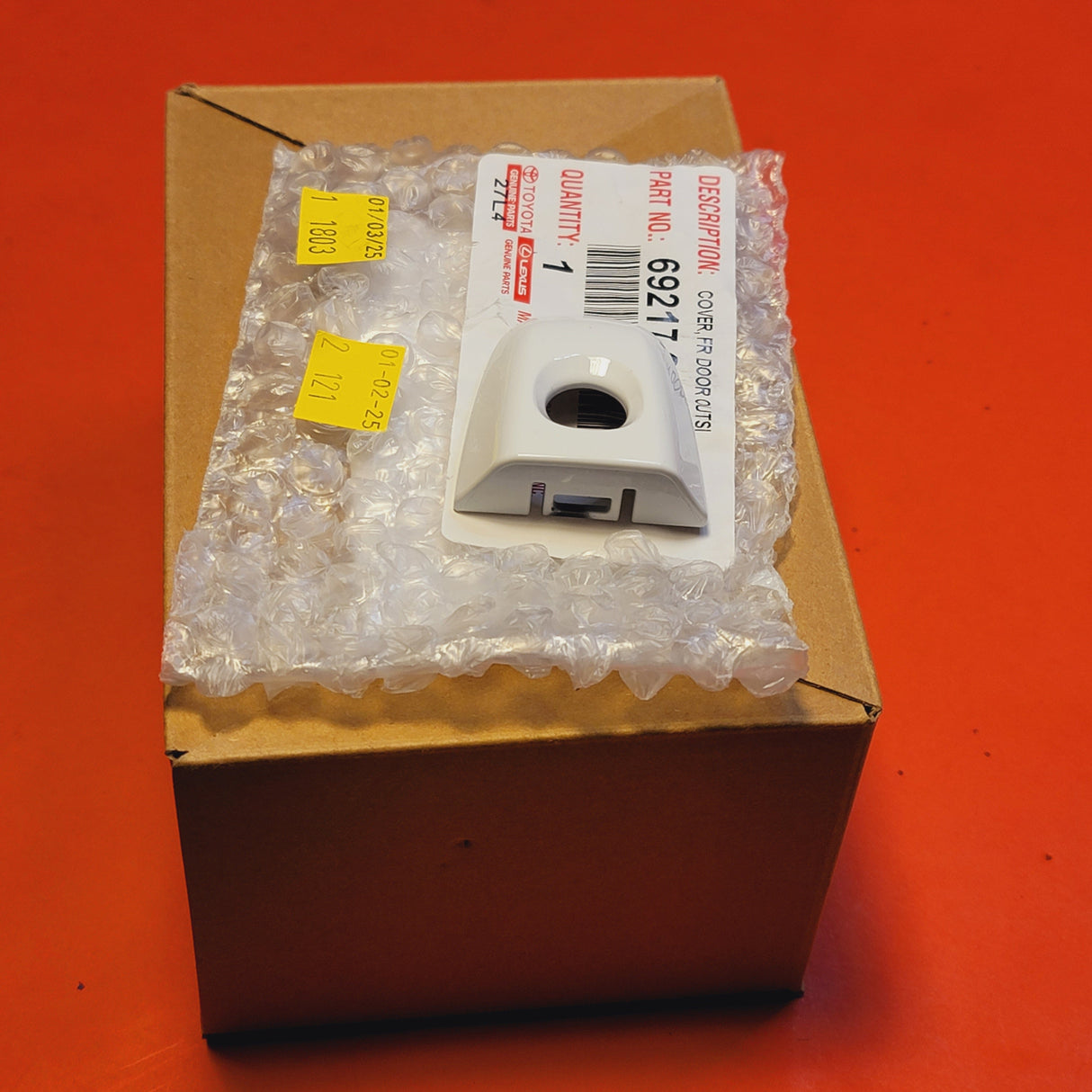 New | Camry | Door Handle Cap | 2012-2017 | Super White | OEM | Toyota