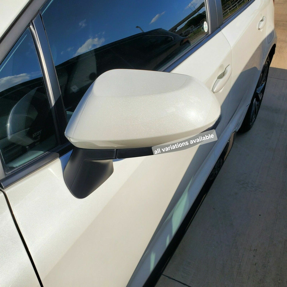 New | Corolla 2019-2022 | Blizzard White Pearl | Driver | Side View Mirror  | Toyota