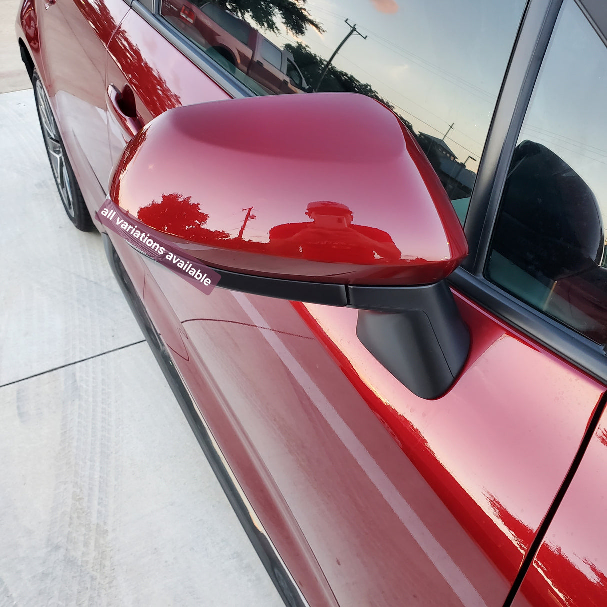 New | Corolla 2019-2022 | Barcelona Red Metallic | Passenger | Toyota | Side View Mirror